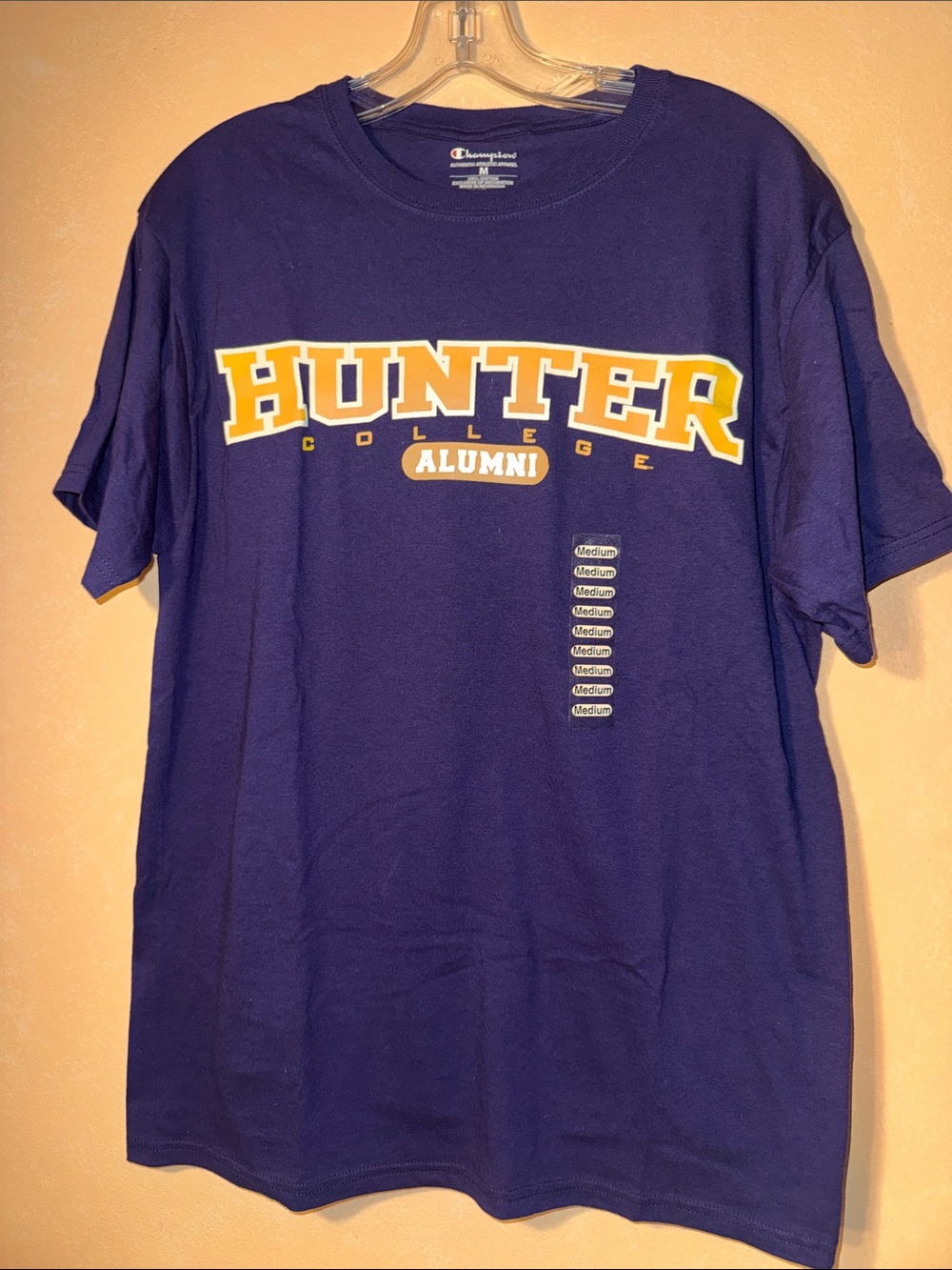 Champion Purple Hunter College Alumni Short-Sleeve Tee